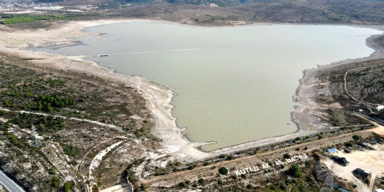 KUTLU AKTAŞ BARAJI'NDA SU SEVİYESİ GEÇEN YILI AŞTI