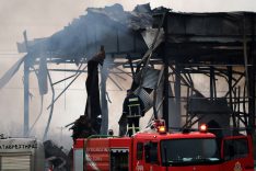Fire at biscuit factory in Trikala, Thessaly