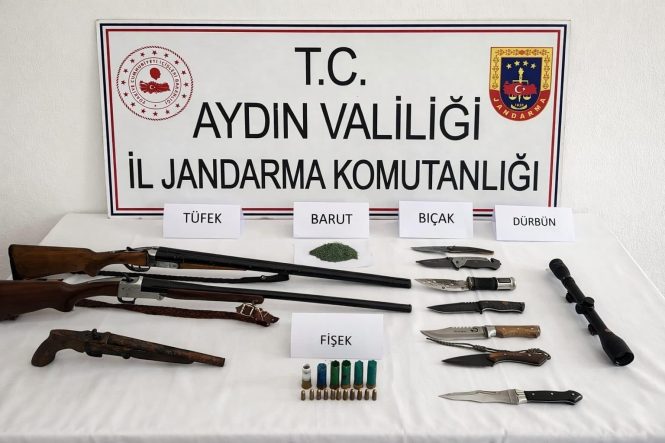 KÖŞK'TE RUHSATSIZ SİLAH ELE GEÇİRİLDİ
