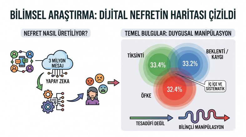 BİLİMSEL ARAŞTIRMA: 3 MİLYON MESAJDA "NEFRETİN HARİTASI" ÇİZİLDİ ŞİDDET RASTGELE DEĞİL, ÜRETİLİYOR