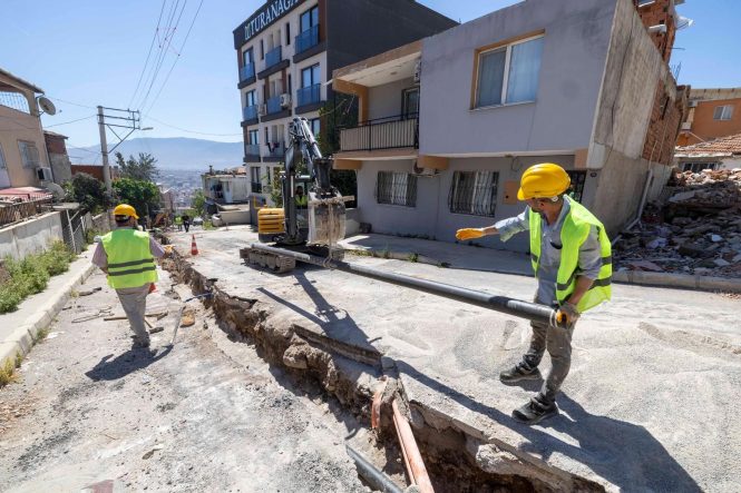 BAYRAKLI'DA 35 KİLOMETRELİK İÇME SUYU HATTI YENİLENİYOR