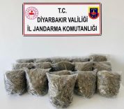 DİYARBAKIR'DA 38 BUÇUK KİLO ESRAR ELE GEÇİRİLDİ